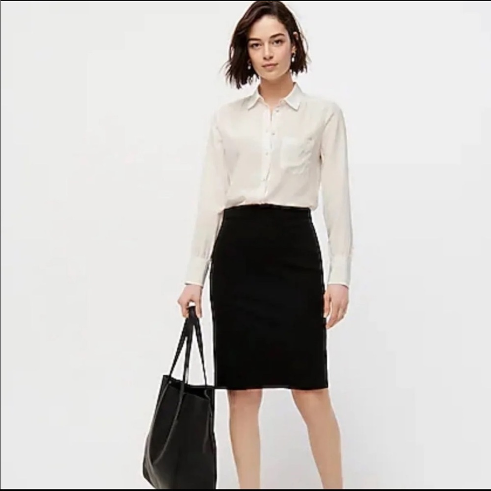 J Crew Pencil Wool Skirt ..